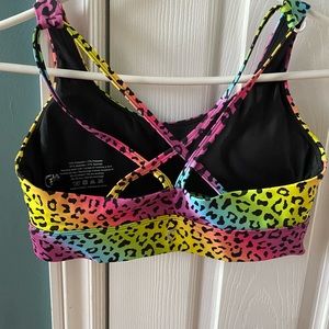Zyia Rainbow Leopard Sports Bra